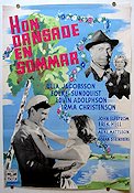 Hon dansade en sommar 1951 poster Ulla Jacobsson Folke Sundquist Arne Mattsson