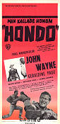 Hondo 1953 poster John Wayne Geraldine Page Ward Bond John Farrow