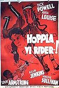 Hoppla vi rider 1939 poster Dick Powell Louis Armstrong