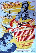 Horisonten i flammor 1949 poster Gary Cooper Krig