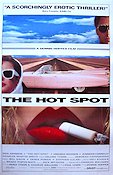 The Hot Spot 1990 poster Don Johnson Virginia Madsen Jennifer Connelly Dennis Hopper Bilar och racing Rökning