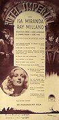 Hotel Imperial 1939 poster Isa Miranda Ray Milland