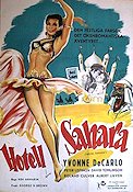 Hotel Sahara 1951 poster Yvonne De Carlo Peter Ustinov Damer