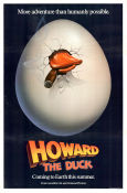 Howard the Duck 1986 poster Lea Thompson Willard Huyck Från serier Rökning