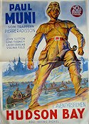 Hudson´s Bay 1941 poster Paul Muni
