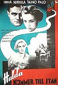 Hulda kommer till stan 1938 poster Irma Seikkula Finland