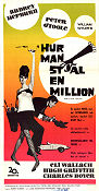 Hur man stjäl en miljon 1966 poster Audrey Hepburn William Wyler