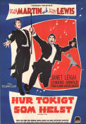 Hur tokigt som helst 1954 poster Jerry Lewis Dean Martin Janet Leigh Norman Taurog Dans Musikaler