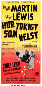 Hur tokigt som helst 1954 poster Jerry Lewis Dean Martin Janet Leigh Norman Taurog Dans Musikaler