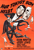 Hur tokigt som helst 1954 poster Jerry Lewis Dean Martin Janet Leigh Norman Taurog Affischkonstnär: Walter Bjorne Dans Musikaler