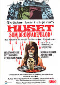 Huset som droppade blod 1971 poster Christopher Lee Peter Cushing Peter Duffel