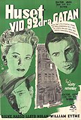 Huset vid 92a gatan 1945 poster Signe Hasso Lloyd Nolan