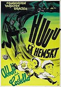 Huuu så hemskt 1948 poster Abbott and Costello Bud Abbott Lou Costello Lon Chaney Jr Charles Barton