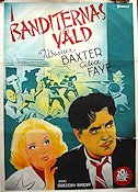 I banditernas våld 1941 poster Warner Baxter Alice Faye Eric Rohman art