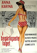 I begärligaste laget 1962 poster Anna Karina Damer