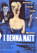 I denna natt 1958 poster Mylene Demongeot Jean Servais Maurice Cazeneuve