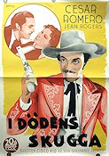 I dödens skugga 1940 poster Cesar Romero Jean Rogers Eric Rohman art