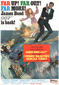 I hennes majestäts hemliga tjänst 1969 poster George Lazenby Telly Savalas Diana Rigg Peter Hunt Berg Vintersport