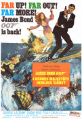 I hennes majestäts hemliga tjänst 1969 poster George Lazenby Telly Savalas Diana Rigg Peter Hunt Berg Vintersport