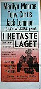 I hetaste laget 1959 poster Marilyn Monroe Jack Lemmon Tony Curtis Billy Wilder Damer