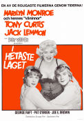 I hetaste laget 1959 poster Marilyn Monroe Jack Lemmon Tony Curtis Billy Wilder Damer