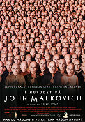 I huvudet på John Malkovich 1999 poster John Cusack Spike Jonze