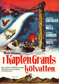I kapten Grants kölvatten 1962 poster Hayley Mills Maurice Chevalier George Sanders Robert Stevenson