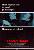 I lagens namn 1986 poster Sven Wollter Anita Wall Ernst Günther Kjell Sundvall Text: Leif GW Persson Poliser