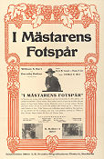 I mästarens fotspår 1916 poster William S Hart Clara Williams Jack Standing Charles Swickard