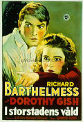 I storstadens våld 1925 poster Richard Barthelmess Dorothy Gish