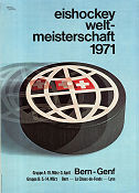 Ice Hockey World Championship Bern 1971 affisch 