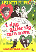 Idag gifter sig min man 1956 poster Liselotte Pulver Johannes Heesters Kurt Hoffmann