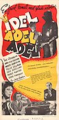 Idel ädel adel 1945 poster Åke Söderblom Annalisa Ericson Margit Manstad Tollie Zellman Erik Berglund Anders Henrikson