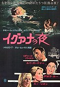 Iguanans natt 1964 poster Richard Burton Ava Gardner Deborah Kerr John Huston