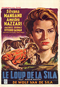 Il lupo della Sila 1949 poster Silvana Mangano Duilio Coletti
