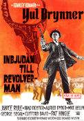 Inbjudan till revolverman 1964 poster Yul Brynner Janice Rule George Segal Richard Wilson