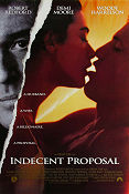 Indecent Proposal 1993 poster Robert Redford Demi Moore Adrian Lyne