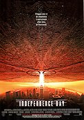 Independence Day 1996 poster Will Smith Bill Pullman Jeff Goldblum Roland Emmerich Rymdskepp