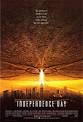 Independence Day 1996 poster Will Smith Bill Pullman Jeff Goldblum Roland Emmerich Rymdskepp