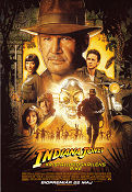 Indiana Jones och kristalldödskallens rike 2008 poster Harrison Ford Steven Spielberg