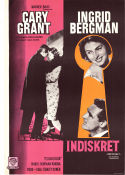 Indiskret 1958 poster Ingrid Bergman Cary Grant Cecil Parker Stanley Donen Romantik