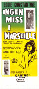 Ingen miss i Marseille 1961 poster Eddie Constantine Bernadette Lafont Jean-Louis Richard Pierre Grimblat