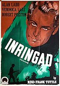 Inringad 1944 poster Alan Ladd Veronica Lake