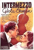 Intermezzo 1936 poster Ingrid Bergman Gösta Ekman Inga Tidblad Gustav Molander Eric Rohman art Instrument