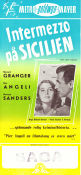 Intermezzo på Sicilien 1951 poster Stewart Granger Pier Angeli George Sanders Richard Brooks