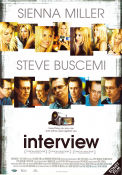 Interview 2007 poster Sienna Miller Michael Buscemi Tara Elders Steve Buscemi
