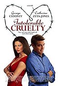 Intolerable Cruelty 2003 poster George Clooney Catherine Zeta-Jones Joel Ethan Coen