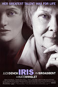 Iris 2001 poster Judi Dench Kate Winslet Jim Broadbent Richard Eyre