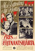 Iris och löjtnantshjärta 1946 poster Mai Zetterling Alf Kjellin Alf Sjöberg Blommor och växter