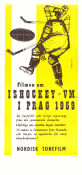 Ishockey-VM i Prag 1959 poster Frantisek Papousek Filmen från: Czech Vintersport Sport Dokumentärer